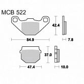 Колодки тормозные TRW Lucas MCB522 