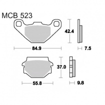 Колодки тормозные TRW Lucas MCB523