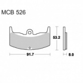Колодки тормозные TRW Lucas MCB526