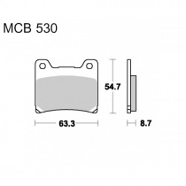 Колодки тормозные TRW Lucas MCB530SH