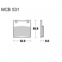 Колодки тормозные TRW Lucas MCB531SH