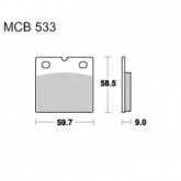 Колодки тормозные TRW Lucas MCB533SV