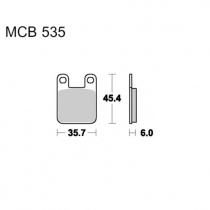 Колодки тормозные TRW Lucas MCB535EC