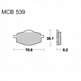 Колодки тормозные TRW Lucas MCB539EC