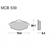 Колодки тормозные TRW Lucas MCB539SI