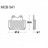 Колодки тормозные TRW Lucas MCB541