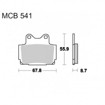 Колодки тормозные TRW Lucas MCB541