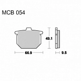 Колодки тормозные TRW Lucas MCB54 