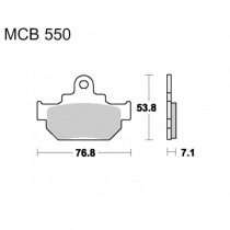 Колодки тормозные TRW Lucas MCB550