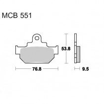 Колодки тормозные TRW Lucas MCB551