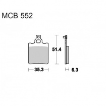 Колодки тормозные TRW Lucas MCB552