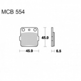 Колодки тормозные TRW Lucas MCB554SI