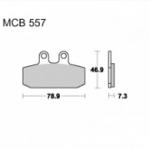 Колодки тормозные TRW Lucas MCB557SRM