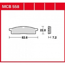 Колодки тормозные TRW Lucas MCB558SI