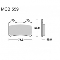 Колодки тормозные TRW Lucas MCB559 