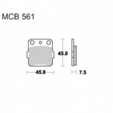 Колодки тормозные TRW Lucas MCB561EC