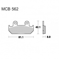 Колодки тормозные TRW Lucas MCB562SV