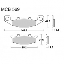 Колодки тормозные TRW Lucas MCB569SH