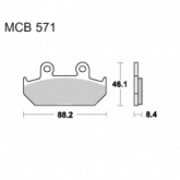 Колодки тормозные TRW Lucas MCB571