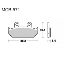Колодки тормозные TRW Lucas MCB571SV