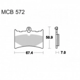 Колодки тормозные TRW Lucas MCB572