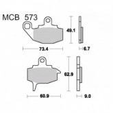 Колодки тормозные TRW Lucas MCB573