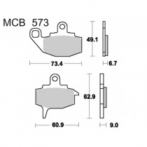 Колодки тормозные TRW Lucas MCB573