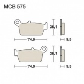 Колодки тормозные TRW Lucas MCB575EC