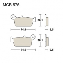 Колодки тормозные TRW Lucas MCB575EC