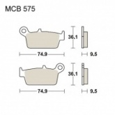 Колодки тормозные TRW Lucas MCB575RSI