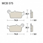 Колодки тормозные TRW Lucas MCB575RSI