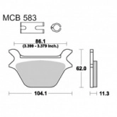 Колодки тормозные TRW Lucas MCB583LF