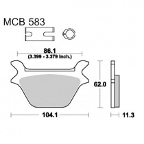 Колодки тормозные TRW Lucas MCB583LF