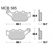 Колодки тормозные TRW Lucas MCB585SH