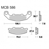 Колодки тормозные TRW Lucas MCB586