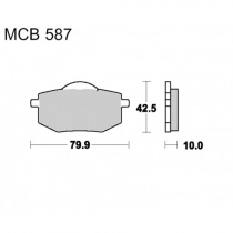 Колодки тормозные TRW Lucas MCB587