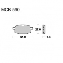 Колодки тормозные TRW Lucas MCB590