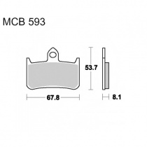 Колодки тормозные TRW Lucas MCB593SV