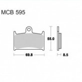 Колодки тормозные TRW Lucas MCB595CRQ