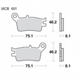 Колодки тормозные TRW Lucas MCB601