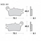 Колодки тормозные TRW Lucas MCB601