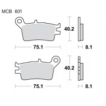 Колодки тормозные TRW Lucas MCB601
