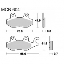 Колодки тормозные TRW Lucas MCB604