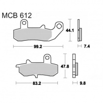 Колодки тормозные TRW Lucas MCB612SH