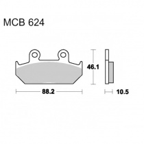 Колодки тормозные TRW Lucas MCB624