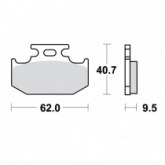 Колодки тормозные TRW Lucas MCB625RSI
