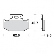 Колодки тормозные TRW Lucas MCB625RSI