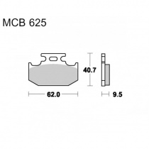 Колодки тормозные TRW Lucas MCB625SI