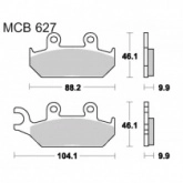 Колодки тормозные TRW Lucas MCB627