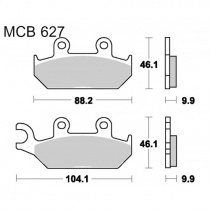 Колодки тормозные TRW Lucas MCB627SV